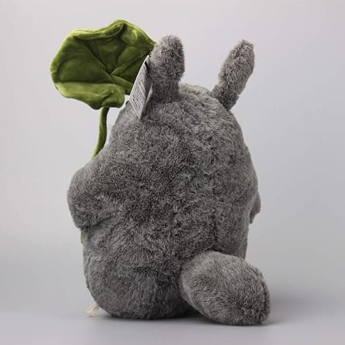uiuoutoy Totoro Plüsch Kissen Katze Kuscheltier Stofftier Sofa Dekokissen Anime Baumwolle Spielzeugkissen Geschenk (Totoro with Leaf) thumbnail 4