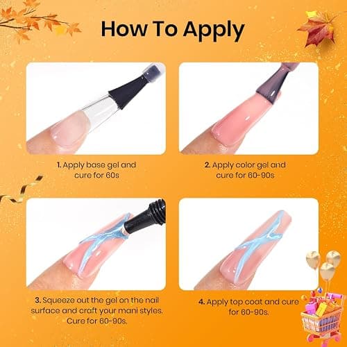 Beetles Sculpting Gel 3D Gel Nail Art Design - 3 in 1 Clear No Wipe Nail Polish Rhinestone Nail Art Glue for Nail Gems Diamond Jewelry Manicure thumbnail 7
