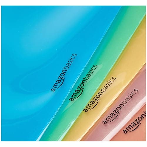 Amazon Basics Tab Dividers for 3 Ring Binder, Two Pocket, Letter Size, Assorted Colors, 5 Count thumbnail 6