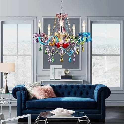 Saint Mossi Modern Colorful K9 Crystal Chandelier thumbnail 6