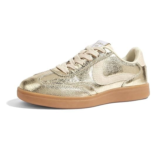 LUCKY STEP Women's Retro Fashion Sneakers Classic Casual Walking Shoes Non Slip Comfort Skate Shoes - Image 1