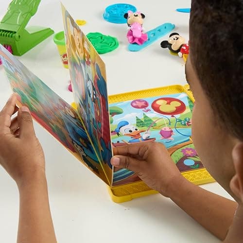 Play-Doh Disney Junior Mickey Mouse Clubhouse, Shape a Story Playset, Storage & Travel, Arts & Crafts Preschool Toys for Kids 2+ thumbnail 2