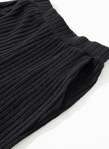 SHEWIN Women's Pajama Sets Long Sleeve Short Sleeve 2 Piece Lounge Sets Ribbed Knit Sweater Sleepwear thumbnail 7