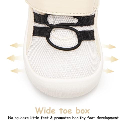 Ukicbaby Baby Shoes Boys Girls First Walking Shoes Wide Toe Box Barefoot Zero Drop Infant Shoes Lightweight Nonslip Soft Breathable Toddler Sneakers 6-24 Months thumbnail 3