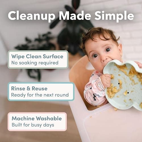 Loulou Lollipop Long Sleeve Mess Free Waterproof Bibs, for baby boys and girls 6-36 Months, Machine Washable, Travel Friendly thumbnail 5