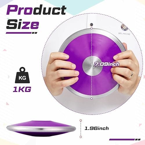 Wettarn 1 kg Discus, Man Women Discus Track and Field Discuses Track and Field Equipment thumbnail 3