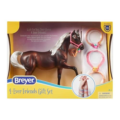 Breyer Freedom Series | 4-Ever Friends Gift Set - Pink Perfection | Horse Figurine | Model B-FS-10438 thumbnail 3