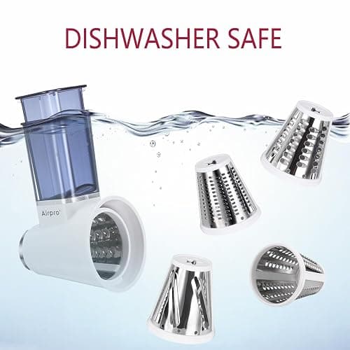 Slicer Shredder Attachment for Kitchenaid Stand Mixer, Salad Machine with Vegetable Slicer, Salad Maker, Food Slicers Cheese Grater Attachments for Kitchenaid Mixer Dishwasher Safe By Airpro,Blue thumbnail 7