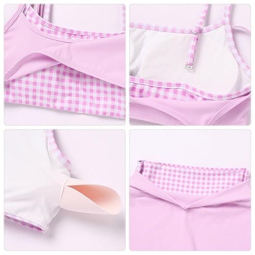 ABOCIW Layered Workout Sets for Women 2 Piece Polka Dot Sports Bra High Waist Shorts Gym Active Yoga Pilates Outfits thumbnail 6