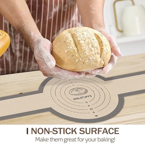 Koolstuffs Silicone Bread Sling for Dutch Oven, 2 PCS Non-Stick & Easy Clean Reusable Silicone Bread Baking Mats with Long Handles, Easy to Transfer Sourdough Bread thumbnail 2