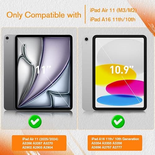 KCT 2 Pack Paperfeel Screen Protector Compatible with iPad A16 11th Generation 2025 11 inch/iPad 10th Generation 2022 10.9 inch & iPad Air 11 inch M3 2025 & M2 2024, Write as Real Paper, Anti Glare thumbnail 2