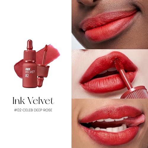 Peripera Ink the Velvet Lip Tint - High Pigment Color, Longwear, Weightless, Not Animal Tested, Gluten-Free, Paraben-Free (002 CELEB DEEP ROSE) thumbnail 3