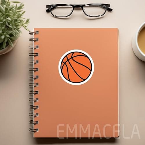 (3PCS) Basketball Stickers – Waterproof Vinyl Decals for Laptops, Water Bottles, Tumblers, Basketball Gift for Player Team and Fan 3" x 3". thumbnail 6