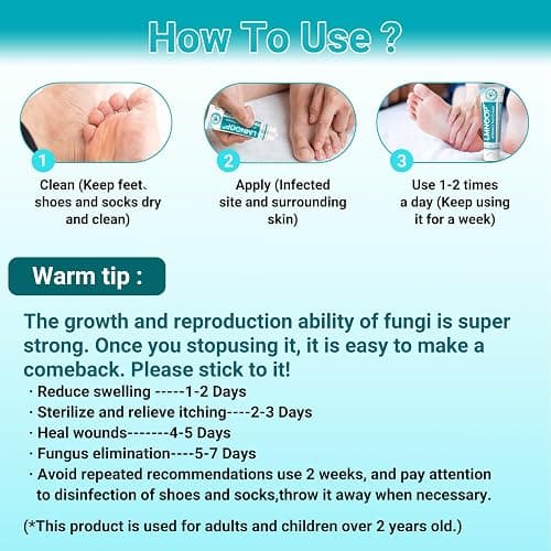 LMNOOP Athletes Foot Treatment Cream, Maximum Strength for Athlete's Foot (Tinea Pedis), Itching, Blister, Burning, Cracking, Scaling, Beriberi,Natural Herbs Antifungal Foot Cream thumbnail 8