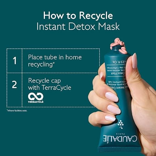 Caudalie Instant Detox Mask, Pore Minimizing Pink Clay Face Mask thumbnail 8