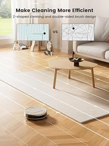 Lefant M210 Pro Robot Vacuum, Strong 2200Pa Suction, 120 Min Runtime, Super Slim Thin, Low Noise, Self-Charging, Wi-Fi/App/Alexa Control, Ideal for Pet Hair & Hard Floors thumbnail 5