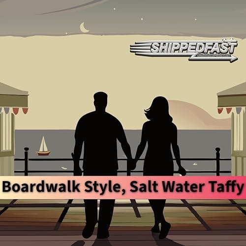Ten Flavors Assortment, Salt Water Taffy 1 Pound Bag. Classic Boardwalk Style Taffy. (Net Wt. 16oz) thumbnail 5