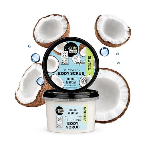 Organic Shop 250ml Body Scrub Hydrating Coconut - Coconut thumbnail 4