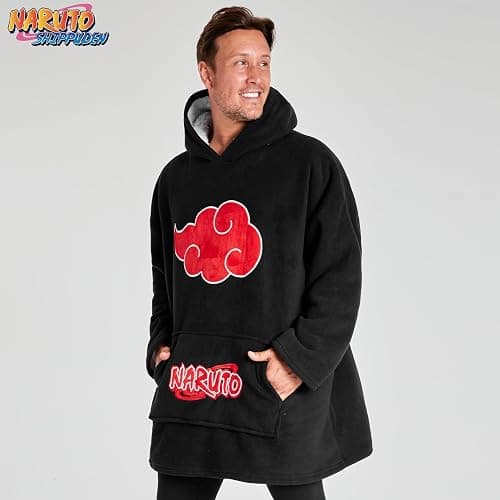 NARUTO Oversized Wearable Blanket Teens Men and Women Hoodie Blanket, Fleece Warm Housewear, Loungewear, Anime Gifts thumbnail 4