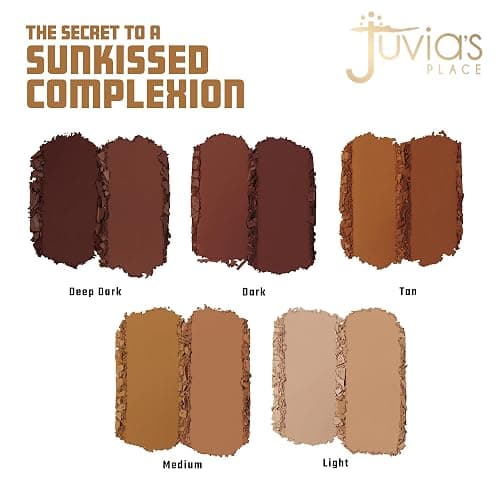 Juvia's Place Bronzed Duo Bronzer Tan - Soft Matte, Contour Powder, Long-Wearing & Buildable Bronzing Powder - Suitable for Tan Skin Tone thumbnail 3