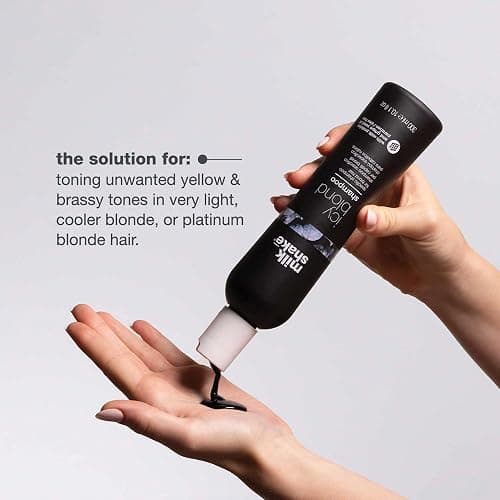 milk_shake Icy Blond Shampoo Award Winning Shampoo with Black Pigment to Cool Brassy Tones and Enhance Platinum Blonde Hair Ideal for Maintaining Icy, Ash-Toned Color thumbnail 6