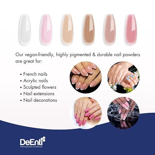 DeEnti Acrylic Nail Powder - 2oz Natural Pink|Professional Grade, Bubble-Free Acrylic Powder for Nails | Long-Lasting, Chip-Resistant Nail Acrylic Powder for Carving, Extensions & Fake Nails thumbnail 7