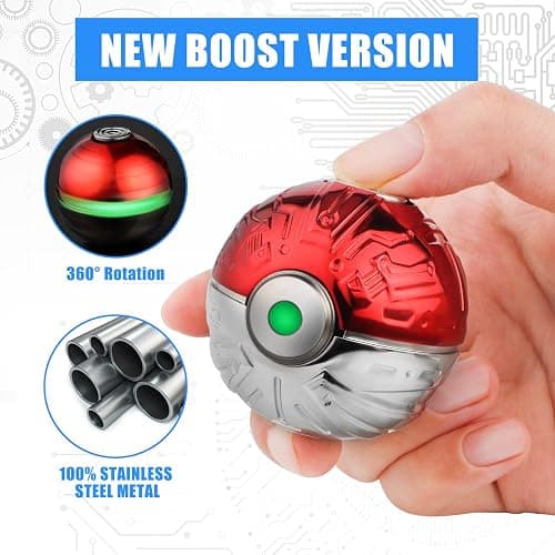 Luminous Fidget Spinner Toy Sphere Metal, Sensory Spinner Gyro Gadget, Finger Hand Desk Toy, Christmas Stocking Stuffer Gift for Boys Girls, Stress Anxiety Relief Keep Clam Focus for Kid Adult thumbnail 3