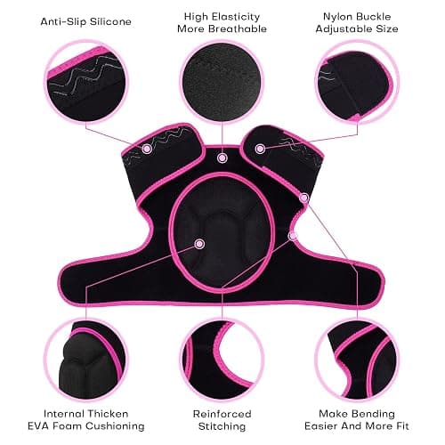 YKTSUJ Women Men Knee Pad Suitable for House Working, Floor and Carpet Cleaning, Gardening Maintain, Construction Work, High Elastic Fabric Men Knee Pads Protect Knee Safety thumbnail 4