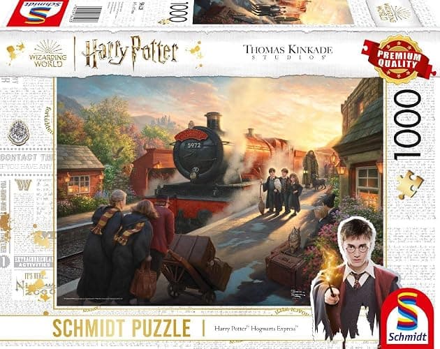 Schmidt Spiele 58428 Thomas Kinkade, Wizarding World, Harry Potter, Hogwarts Express, puzzle da 1000 pezzi - Image 1