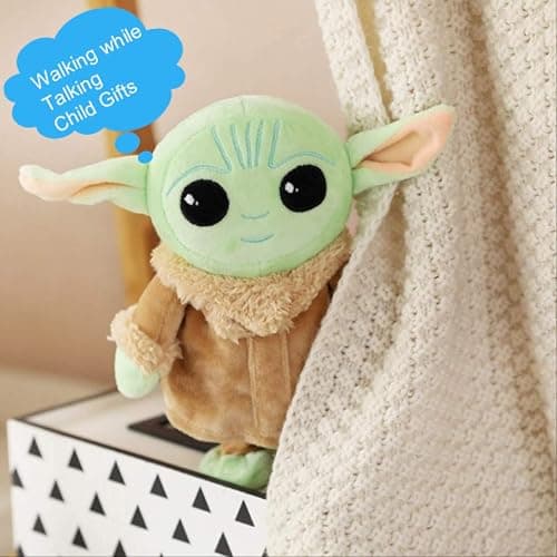 PAZATAO Talking Baby Yoda 7.8 Inch Walking, Talking, Interactive Plush Toy for Kids, Boys, Girls thumbnail 5