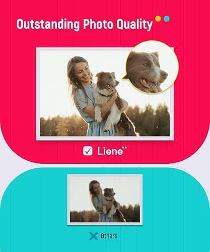Liene Amber M100/M200/M110/M210 4x6'' Photo Printer 40 Sheets Photo Paper & 1 Cartridge Refill Only for DHP512/DHP513/DHP514/DHP515 thumbnail 6