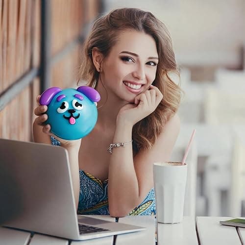Smushers Squishy Fidget Toy with Interchangeable Faces, Dog Face Swap Squishy Stress Balls DIY Face Squeeze Toy Soft Dog Face Swap Stress Relief Sensory Squeeze Toy Home Office (F) thumbnail 5