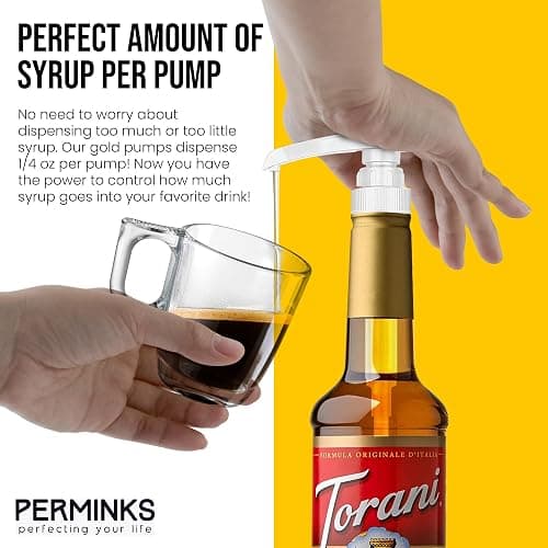 Syrup Pumps Compatible with Torani and Davinci Bottles (25.4 oz-750ml (Set of 2, White) thumbnail 5