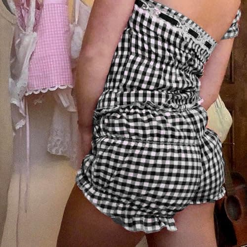 NUFIWI Women Lounge Shorts Button Floral Print Y2k Low Rise Sexy Micro Shorts Slim Fit Pajama Bottoms Cute Sleep Shorts thumbnail 6