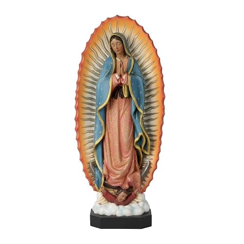 BC Catholic Our Lady of Guadalupe Statue, Virgen De Guadalupe Figure, Religious Gift for Mother's Day, Inspirational Home Decor,10.7 inch H, Hand Painted Sculpture by Buildclassic - Image 1