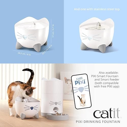 Catit Pixi Fontaine à Eau pour Chat 2,5 L Rose thumbnail 6
