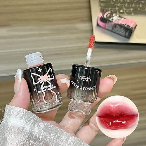 YIBABY 2 Colors High Shine Lip Gloss, Non-Sticky Tinted Lip Oil, Nourishes Moisturizing, Lightweight, Glow-Boosting, Long-Lasting Lip Tint Stain Makeup, Lip Plumper Gloss Jelly, Liquid Lipstick thumbnail 4
