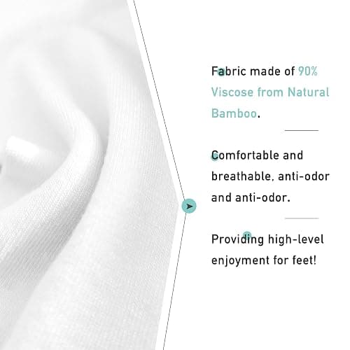 Women's Soft Thin Viscose Bamboo Crew Socks, Fit Stretchy Casual, Business, Dress Calf Sock 5 Pairs thumbnail 5