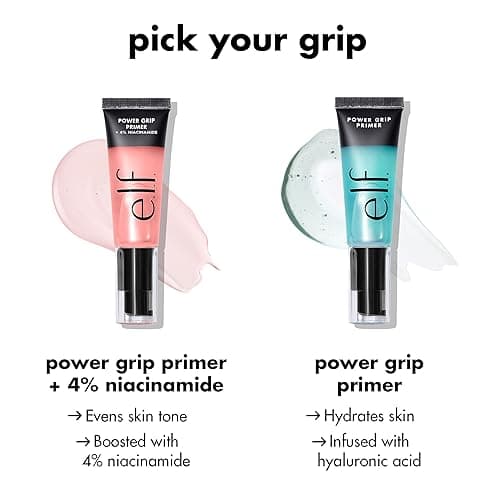 e.l.f. Power Grip Primer, Gel-Based & Hydrating Face Primer For Smoothing Skin & Gripping Makeup, Moisturizes & Primes, 0.811 Fl Oz (24 ml.) - 0.81 Fl Oz (Pack of 1) thumbnail 4