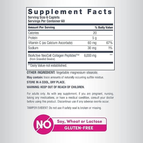 NeoCell Super Collagen Plus Vitamin C, Skin, Hair and Nails Supplement, Includes Antioxidants, Tablet, 360 Count, 1 Bottle thumbnail 4