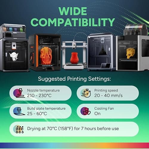 OVERTURE TPU 95A Flexible 3D Printer Filament 1.75mm, 1kg Black | High Elasticity & Durability Filament, 1kg Spool (2.2lbs), Fit Most FDM Printer (Black) thumbnail 6