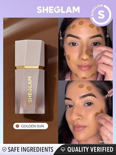SHEGLAM Sun Sculpt Cool Toned Liquid Contour Stick Long Lasting Cream Bronzer Makeup - Golden Sun thumbnail 8