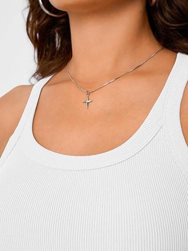 Trendy Queen Womens Tank Tops Crop Camisole Summer Fashion Sleeveless Ribbed Workout Basic Going Out Gym Spring Clothes 2025 thumbnail 5