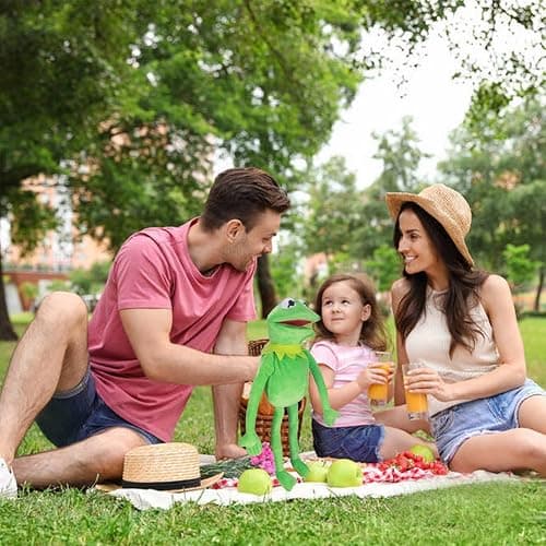 Kermit Frog Puppet, The Muppets Show, Soft Hand Frog Stuffed Plush Toy, Christmas Birthday Gift Ideas for Boys and Girls- 24 Inches thumbnail 2