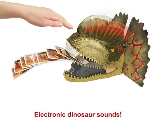 Mattel Games UNO Attack Jurassic World Domination Card Game for Kids & Family Night with Dinosaur Card Launcher, Lights & Sounds (Amazon Exclusive) thumbnail 4