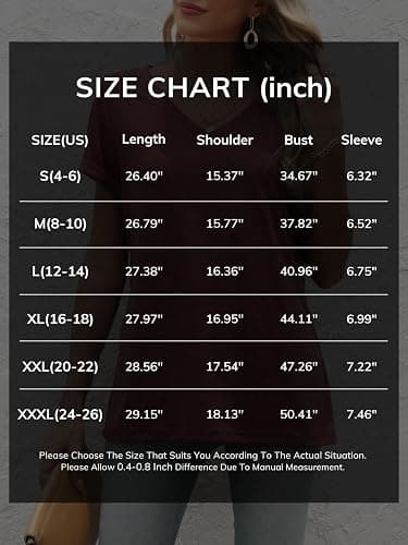 ATHMILE T Shirts Short Sleeve V Neck Tees for Women Fashion Tops Trendy Lightweight Casual Summer Outfits Clothes 2025 Beach thumbnail 6