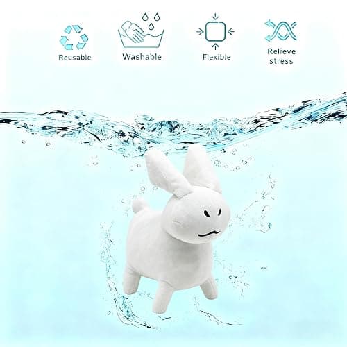 11.4 Inch Gubby Plush Toy,Soft Stuffed Figure Pillow for Home Decor, Gift for Gamers, Collectors & Plush Lovers(White) thumbnail 5