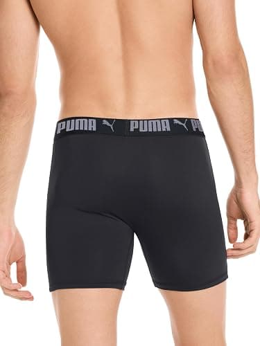 PUMA mens 5 Pack Performance Boxer Briefs thumbnail 4