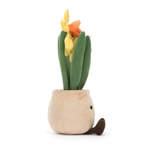 Jellycat Amuseables Daffodil Pot Stuffed Toy, 12 inches - Plant & Flower Plush - Fun Décor & Gift thumbnail 2