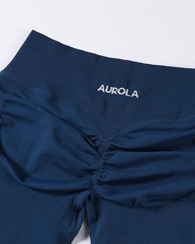 AUROLA Influence Workout Shorts for Women,2.5 3.5 4.5 5.5 6.5 No Roll Up Squat Proof Scrunch Seamless Compression Gym Short thumbnail 5